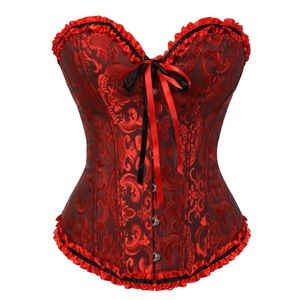 Lace up Back Sexy Floral Corset Lingerie